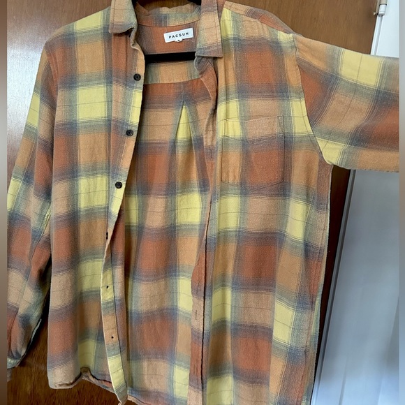 Orange yellow cream flannel - Picture 4 of 4